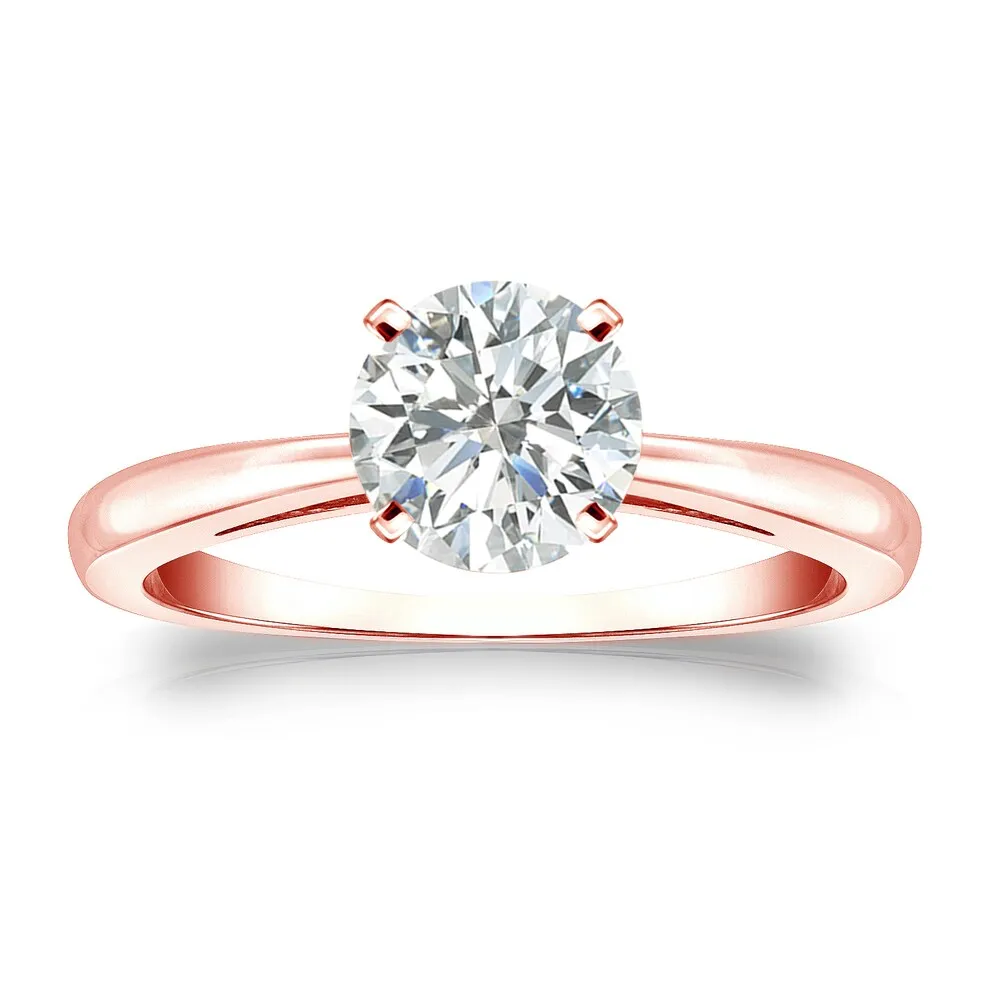 Auriya 14k Gold 1ctw Round Solitaire Diamond Engagement Ring sold by Zulily product image thumbnail 3