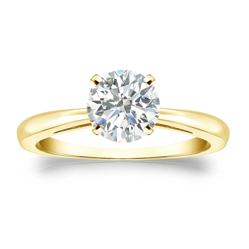 Auriya 14k Gold 1ctw Round Solitaire Diamond Engagement Ring sold by Zulily product image thumbnail 2