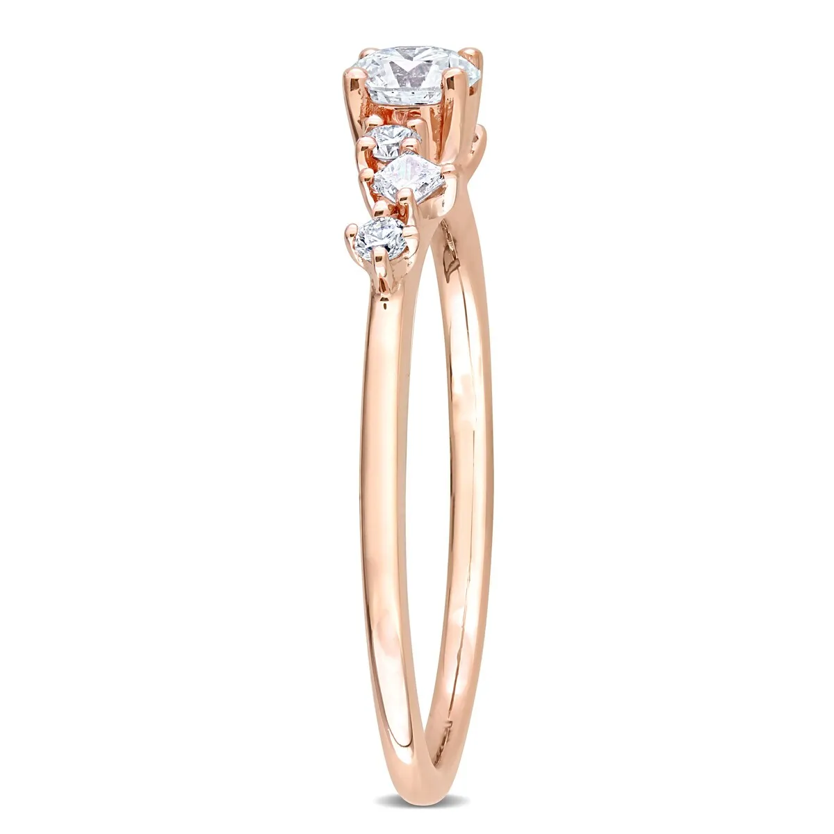 Miadora 14k Rose Gold 1/2ct TDW Diamond Engagement Ring sold by Zulily product image thumbnail 4