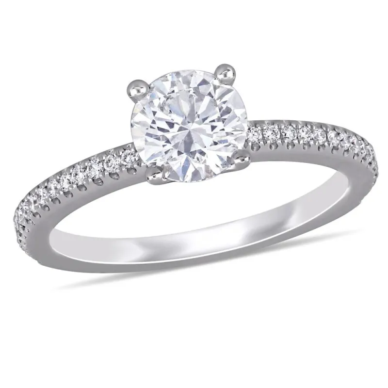 Miadora 14k White Gold 1 1/6ct TDW Certified Diamond Solitaire Engagement Ring (GIA) sold by Zulily