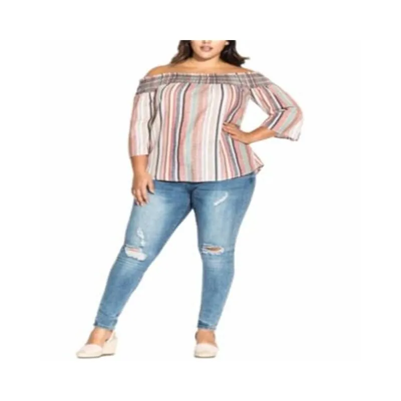 City Chic Women's Off the Shoulder Top White Size -XS sold by Zulily