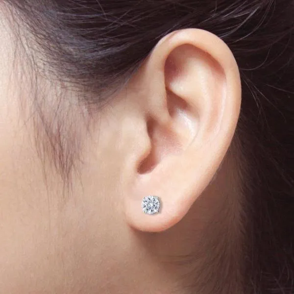 Auriya 18k Gold GIA Certified 1.20 carat TW Round Diamond Stud Earrings sold by Zulily product image thumbnail 4