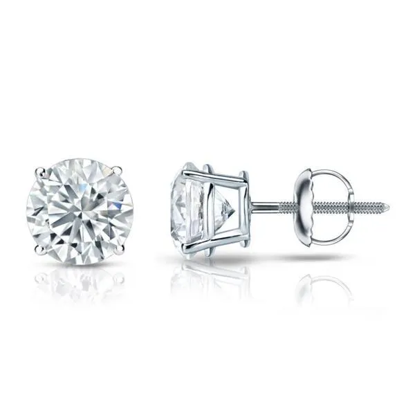 Auriya 18k Gold GIA Certified 1.20 carat TW Round Diamond Stud Earrings sold by Zulily