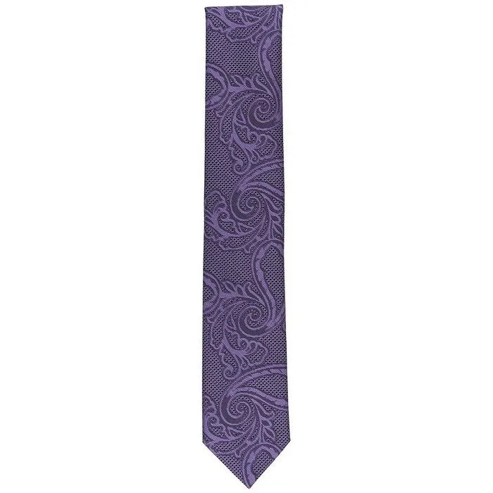 Alfani Men's Slim Paisley Tie Purple Size Regular sold by Zulily