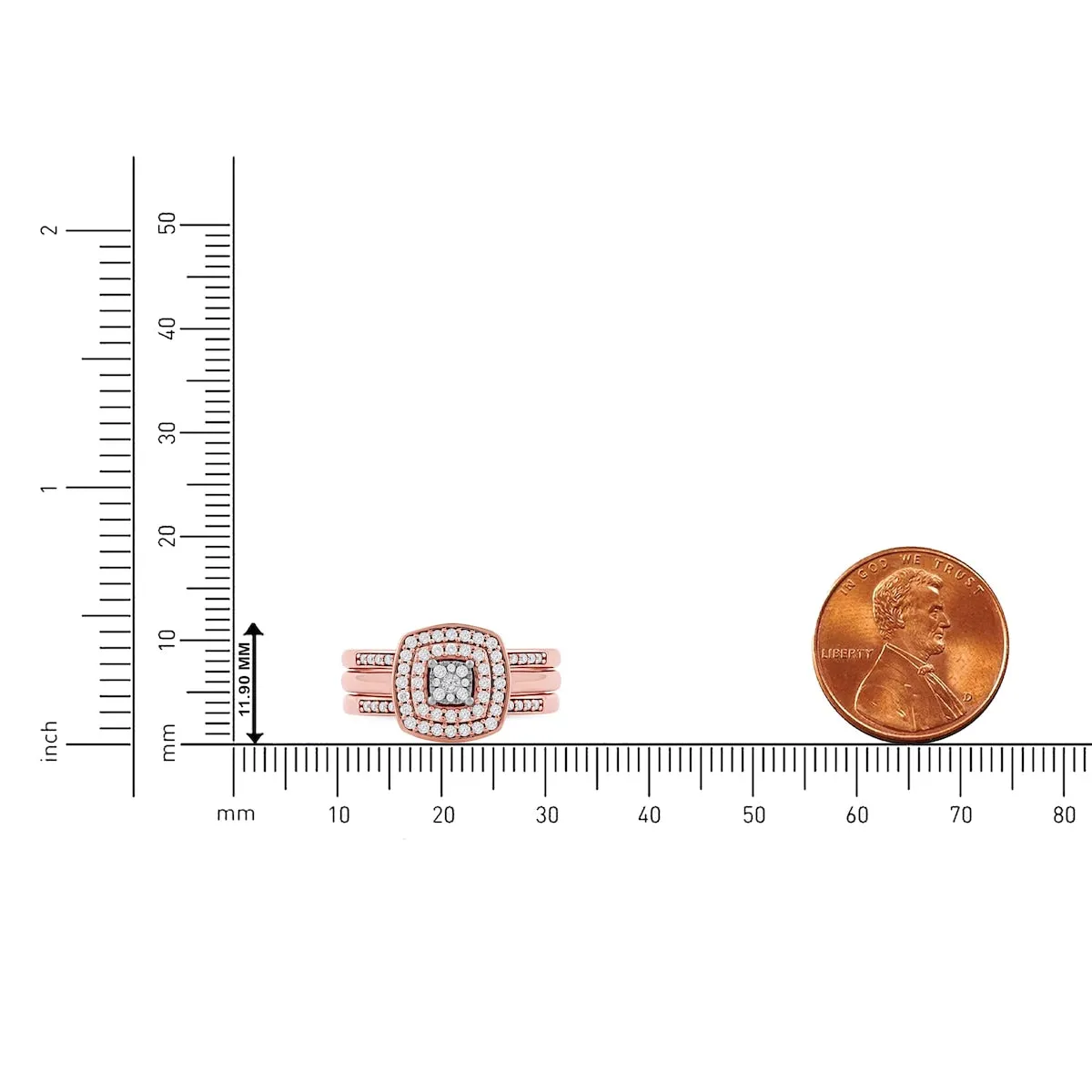 De Couer IGI Certified 2/5ct TDW Diamond Cluster Halo Ring sold by Zulily product image thumbnail 5