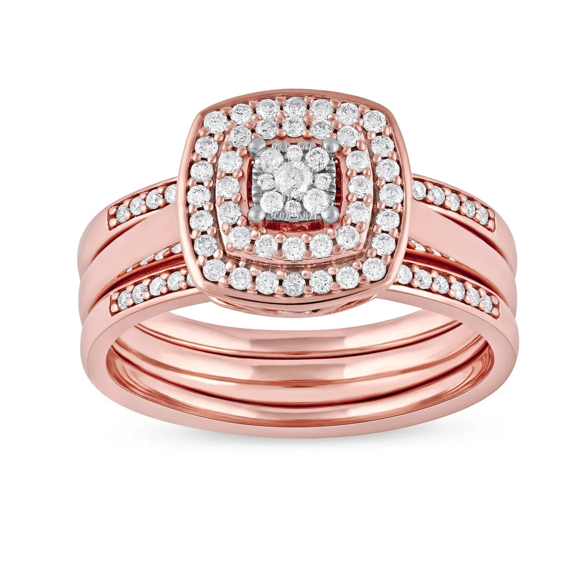 De Couer IGI Certified 2/5ct TDW Diamond Cluster Halo Ring sold by Zulily product image thumbnail 3