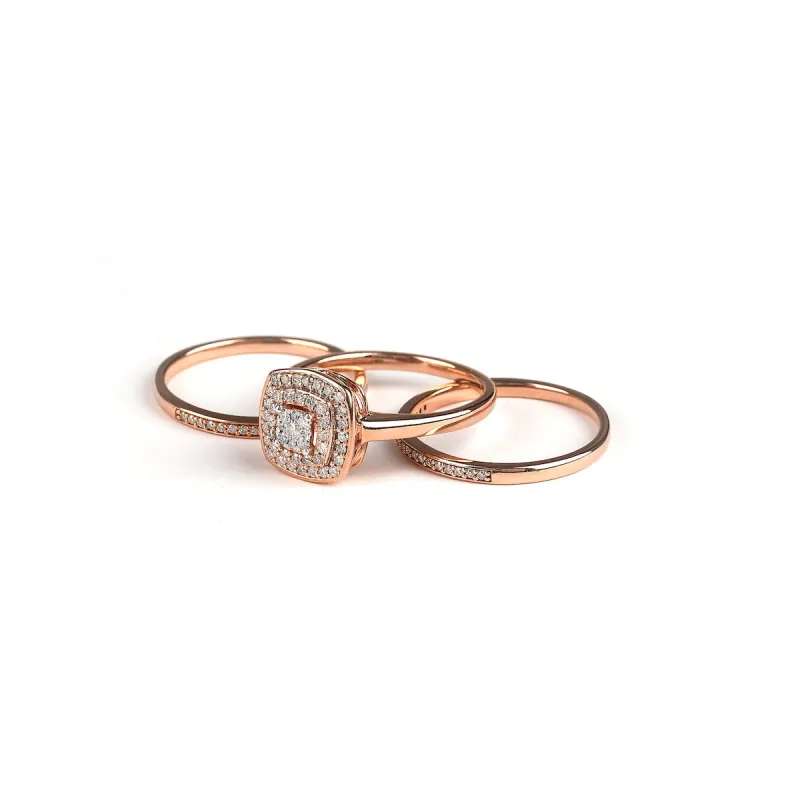 De Couer IGI Certified 2/5ct TDW Diamond Cluster Halo Ring sold by Zulily