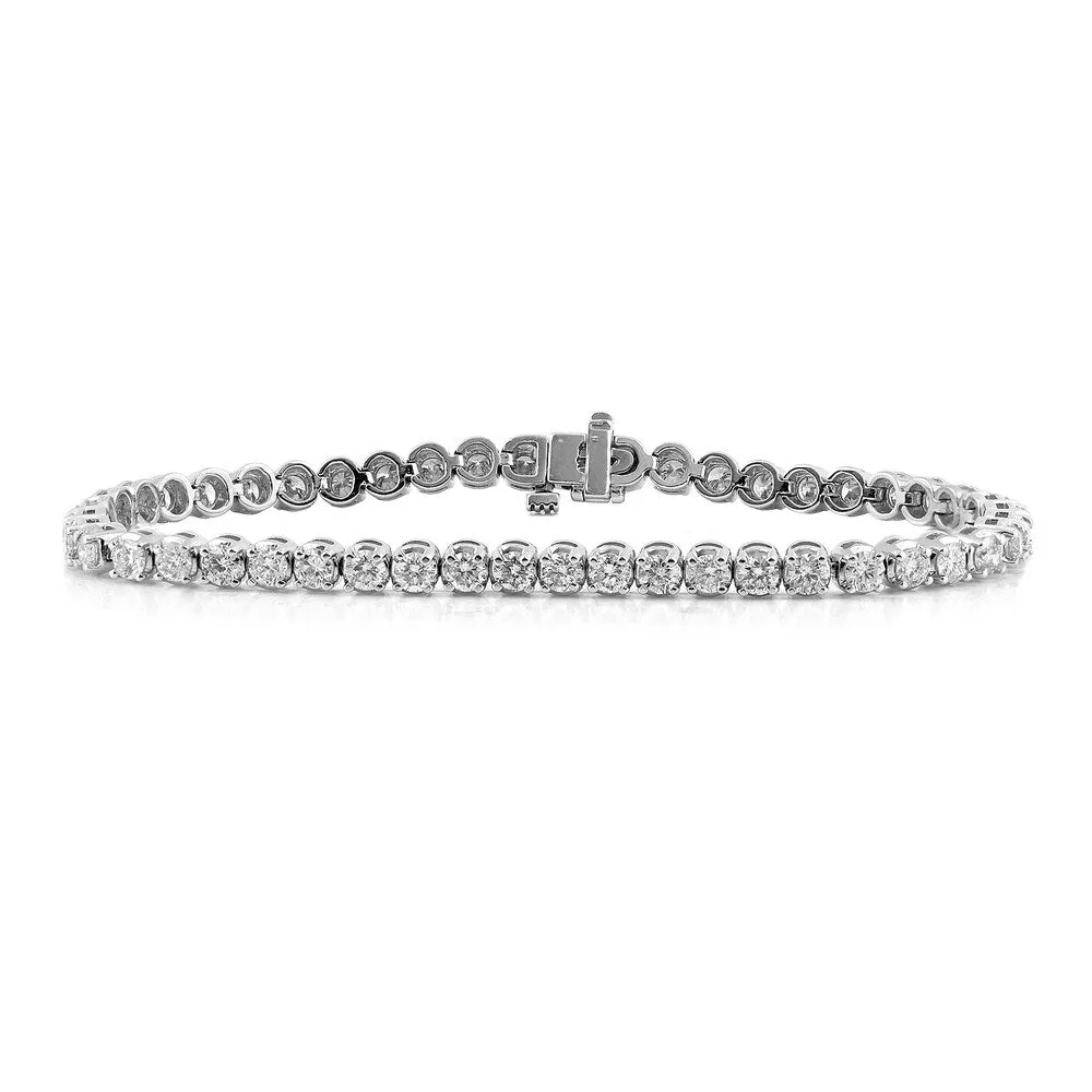 Auriya 3 carat TW Round Diamond Tennis Bracelet 14k Gold sold by Zulily product image thumbnail 4
