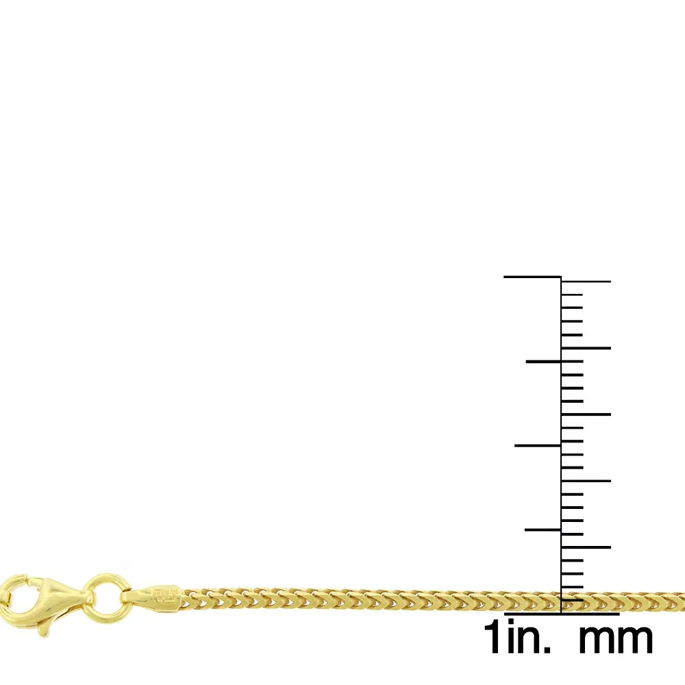 10k Gold 1.5-millimeter Solid Franco Necklace Chain sold by Zulily product image thumbnail 3