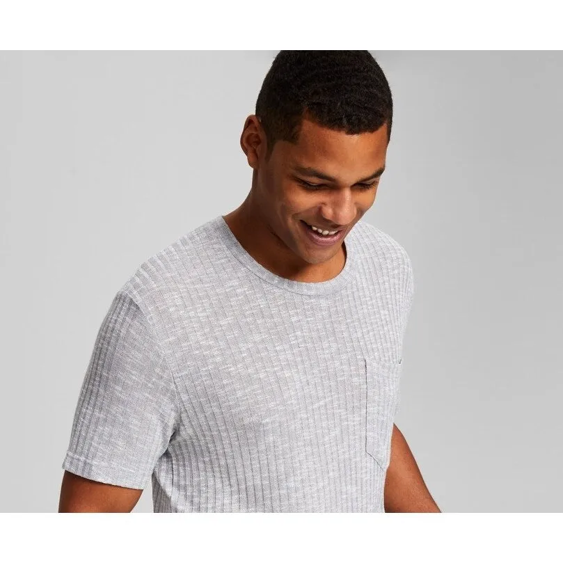 And Now This Men's Ribbed Pocket Knit Short Sleeve Shirt Gray Size XX-Large sold by Zulily product image thumbnail 2