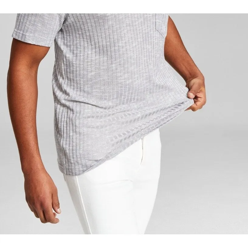 And Now This Men's Ribbed Pocket Knit Short Sleeve Shirt Gray Size XX-Large sold by Zulily product image thumbnail 3
