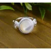 Vera & Co. Sterling Silver Round Mother of Pearl Spiritual Ring sold by Zulily