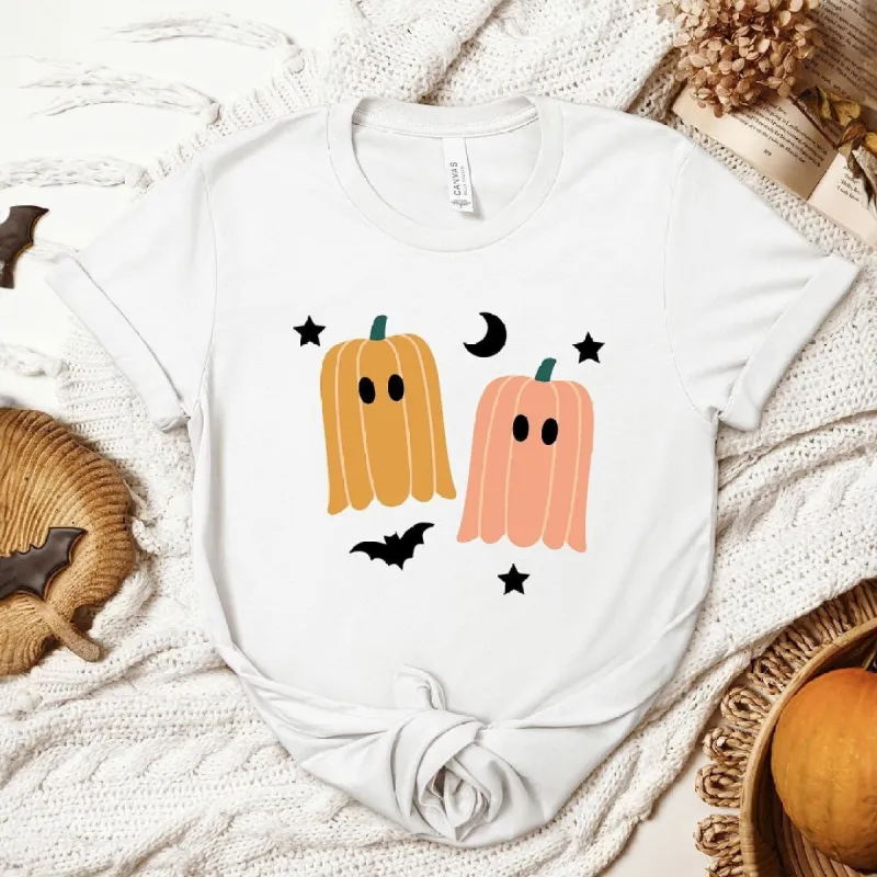 Pumpkin Ghost Short Sleeve Tee sold by Zulily