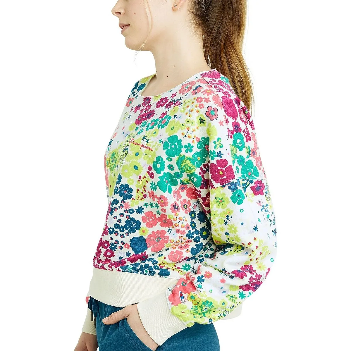 Champion Women's Campus Print Sweatshirt Brown Size X Small - XS sold by Zulily product image thumbnail 2