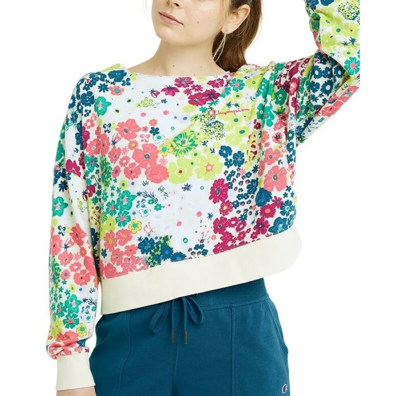 Champion Women's Campus Print Sweatshirt Brown Size X Small - XS sold by Zulily