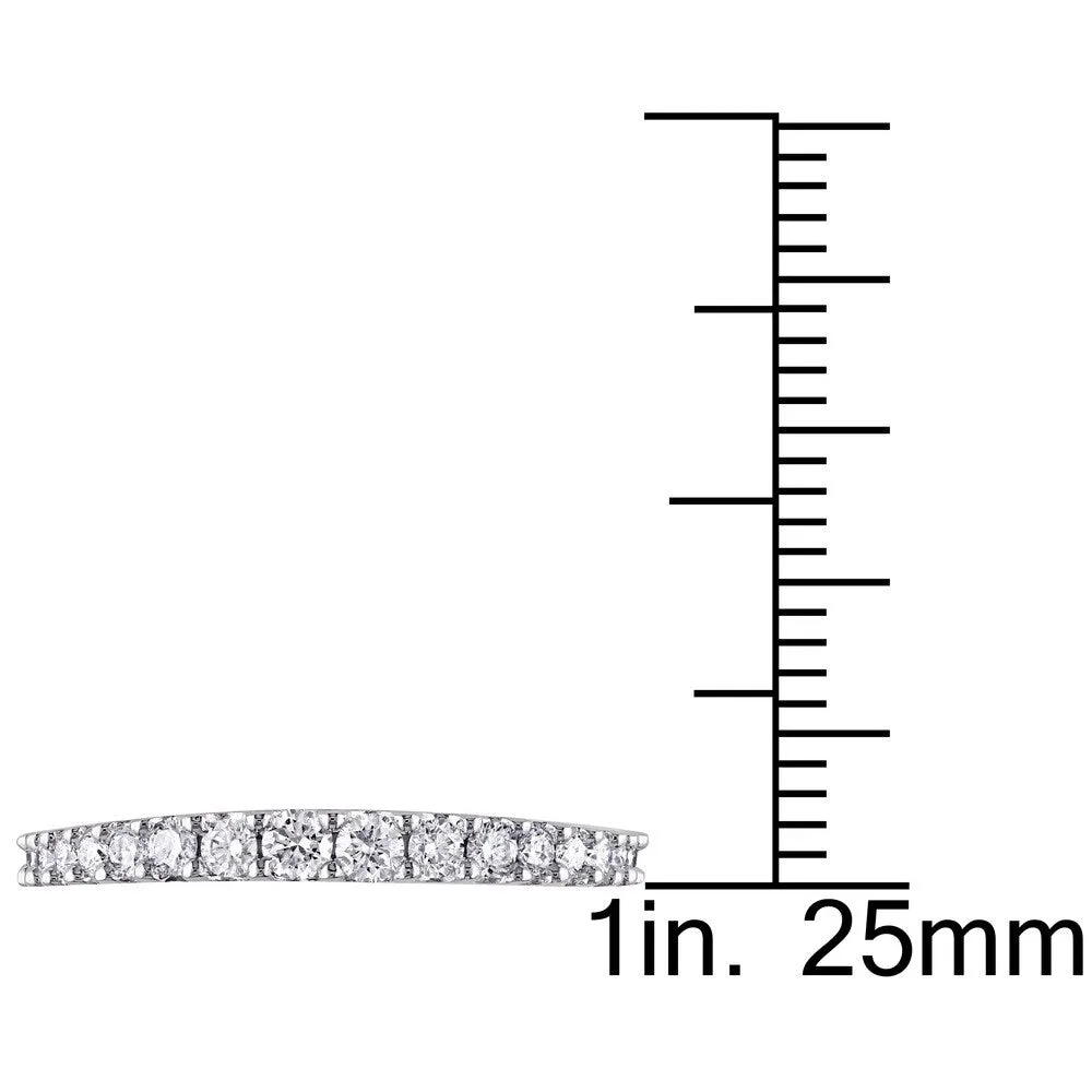 Miadora Signature Collection 14k White Gold 3/8ct TDW Diamond Anniversary Ring sold by Zulily product image thumbnail 3