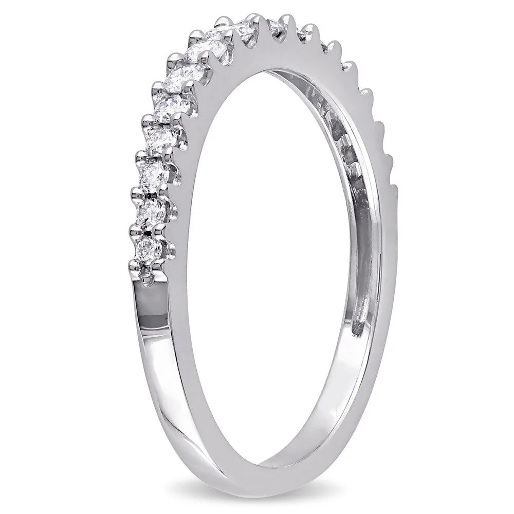 Miadora Signature Collection 14k White Gold 3/8ct TDW Diamond Anniversary Ring sold by Zulily product image thumbnail 2