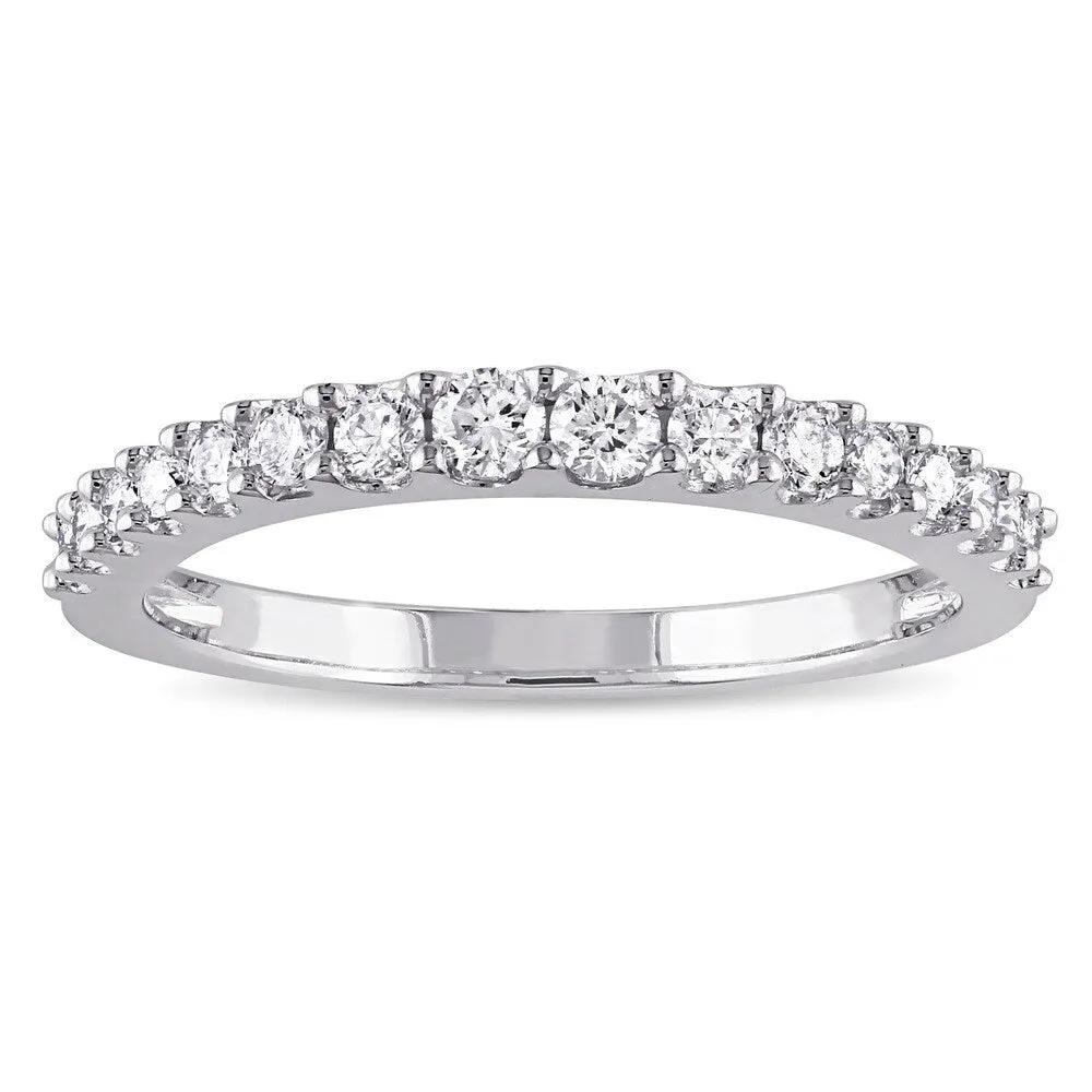 Miadora Signature Collection 14k White Gold 3/8ct TDW Diamond Anniversary Ring sold by Zulily
