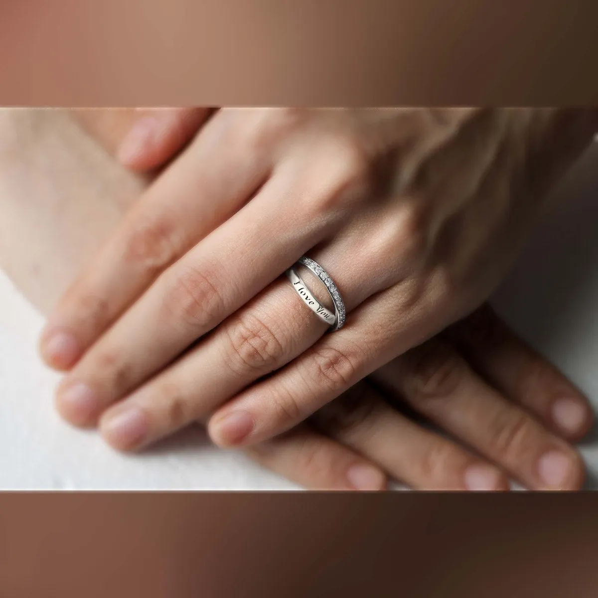 1/5ct TDW Diamond Say it Ring in 10k Gold by De Couer sold by Zulily product image thumbnail 2