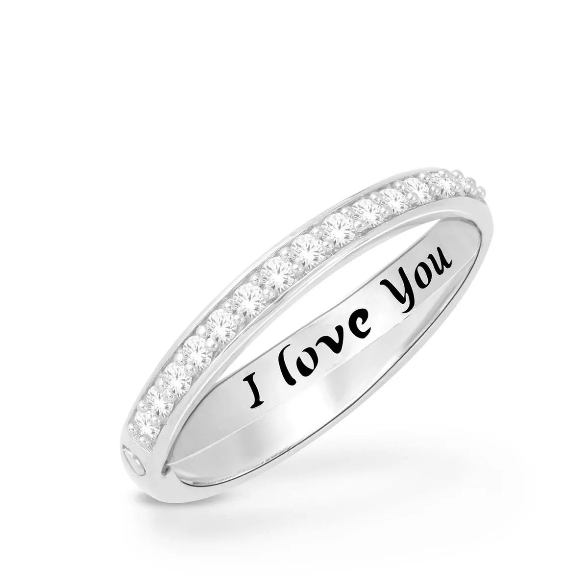 1/5ct TDW Diamond Say it Ring in 10k Gold by De Couer sold by Zulily product image thumbnail 4