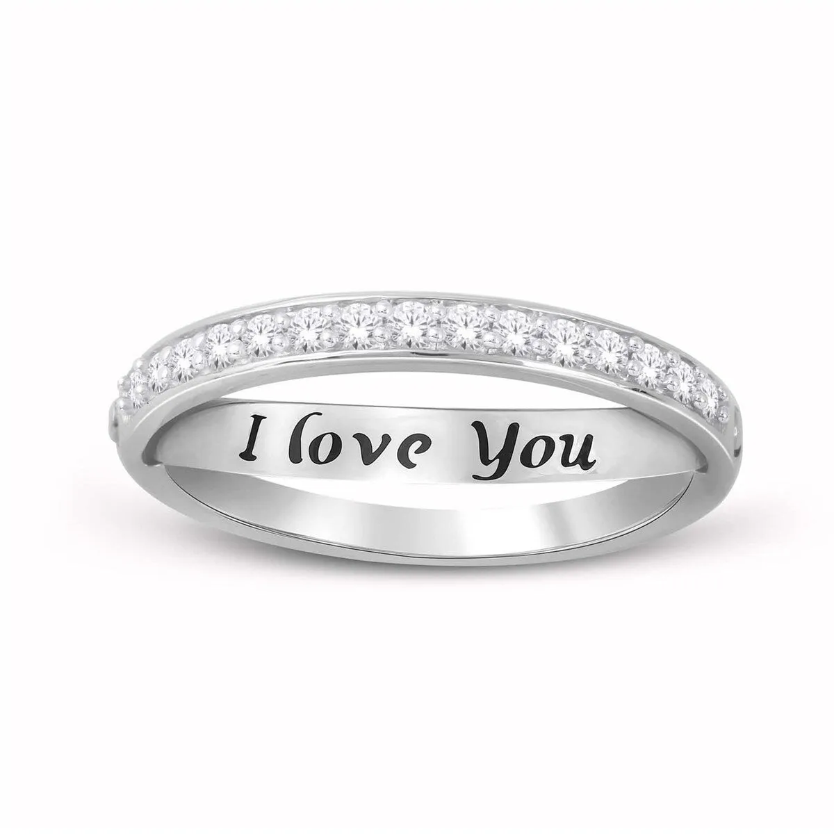 1/5ct TDW Diamond Say it Ring in 10k Gold by De Couer sold by Zulily product image thumbnail 3