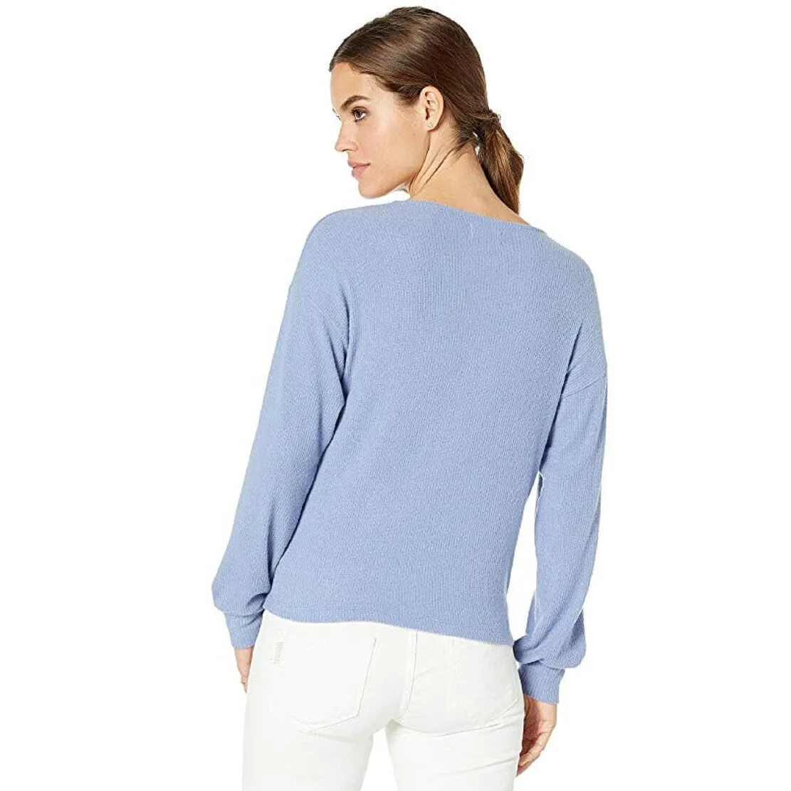 Lucky Brand Women's Long Sleeve V Neck T-Shirt Top Blue Size Large sold by Zulily product image thumbnail 3