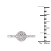 De Couer 10k Rose Gold 1/2ct TDW Diamond Double Halo Engagement Ring sold by Zulily