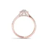 De Couer 10k Rose Gold 1/2ct TDW Diamond Double Halo Engagement Ring sold by Zulily