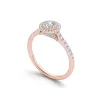 De Couer 10k Rose Gold 1/2ct TDW Diamond Double Halo Engagement Ring sold by Zulily