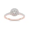 De Couer 10k Rose Gold 1/2ct TDW Diamond Double Halo Engagement Ring sold by Zulily