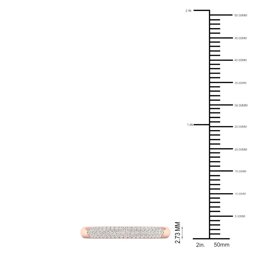 De Couer 1/6ct TDW Diamond Wedding Band - Pink sold by Zulily product image thumbnail 5