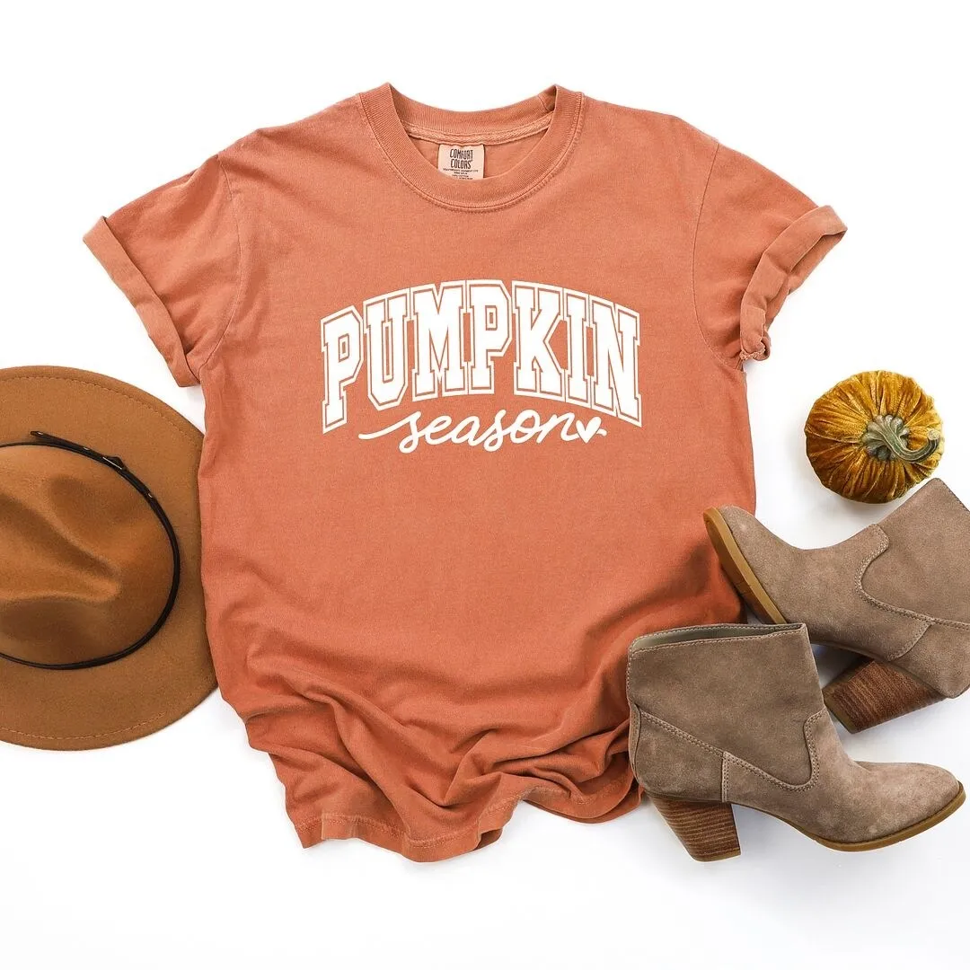 Pumpkin Season Bold Garment Dyed Tee sold by Zulily