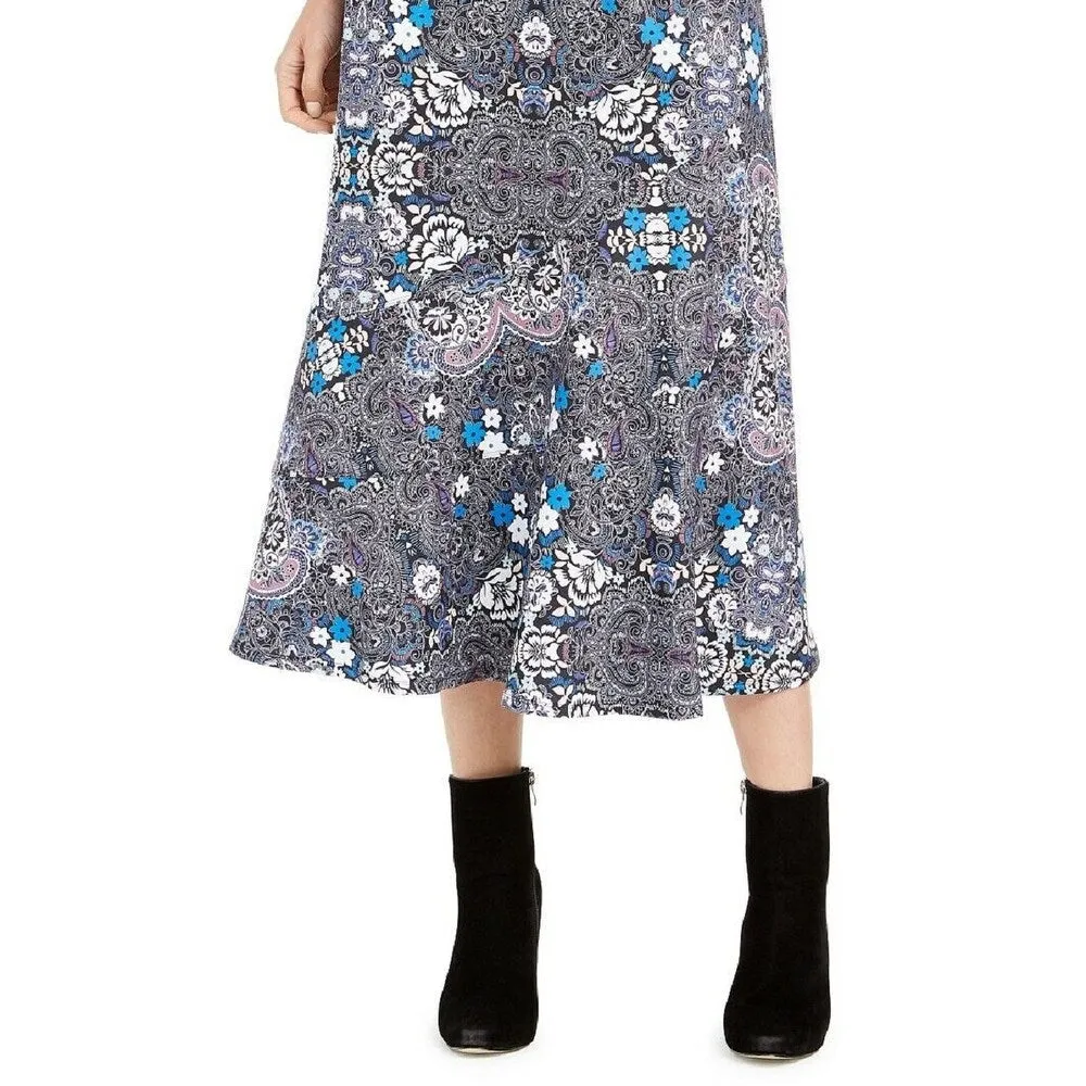 NY Collections Women's Diagonal SeaSkirt Black Size Petite Large sold by Zulily product image thumbnail 3