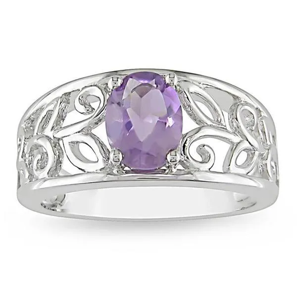 Miadora Sterling Silver Amethyst Fashion Ring sold by Zulily