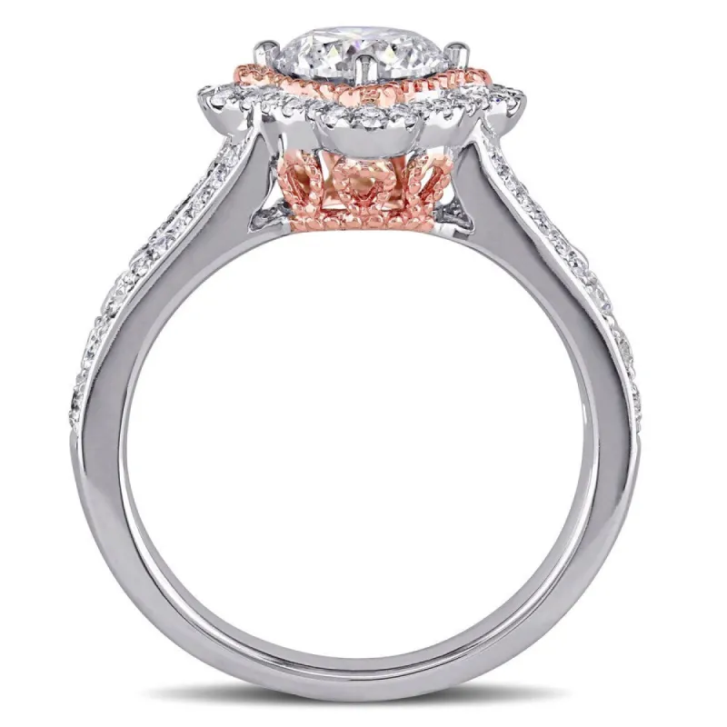 Miadora 14k Two-tone Gold 1 1/2ct TDW Diamond Engagement Ring - White sold by Zulily