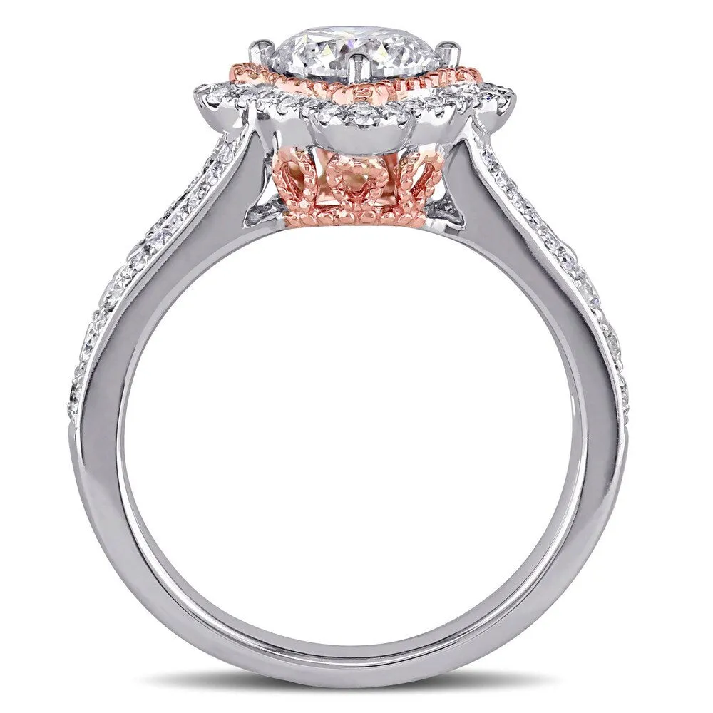 Miadora 14k Two-tone Gold 1 1/2ct TDW Diamond Engagement Ring - White sold by Zulily