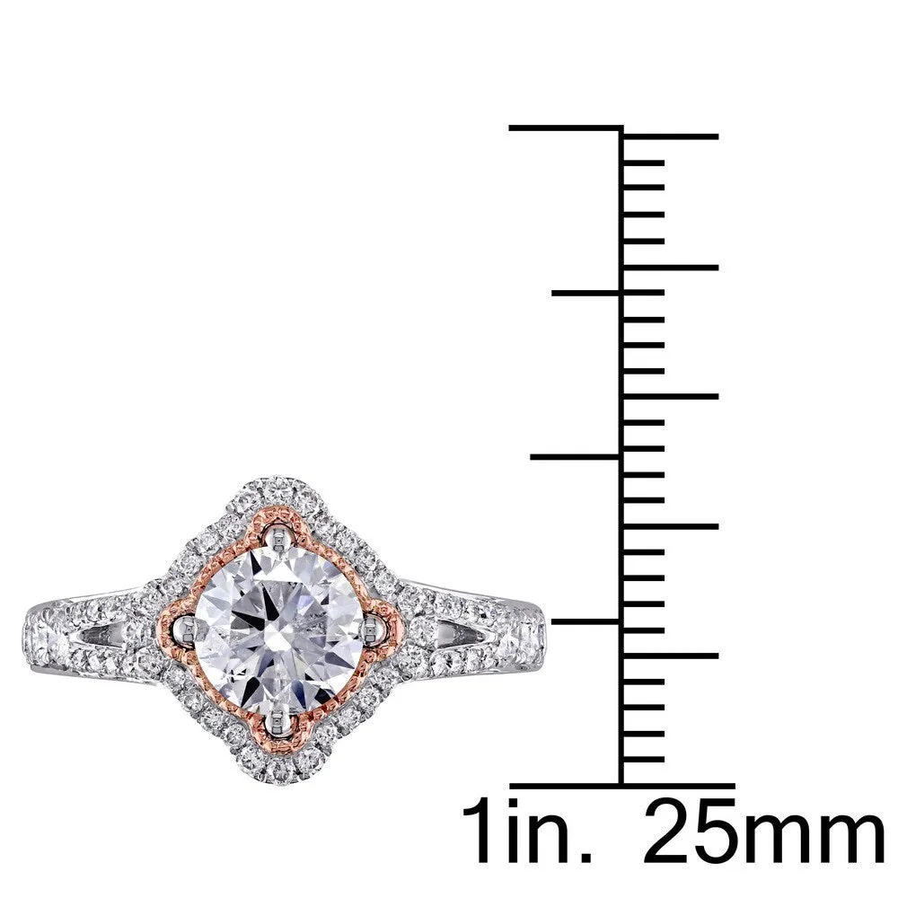 Miadora 14k Two-tone Gold 1 1/2ct TDW Diamond Engagement Ring - White sold by Zulily product image thumbnail 5