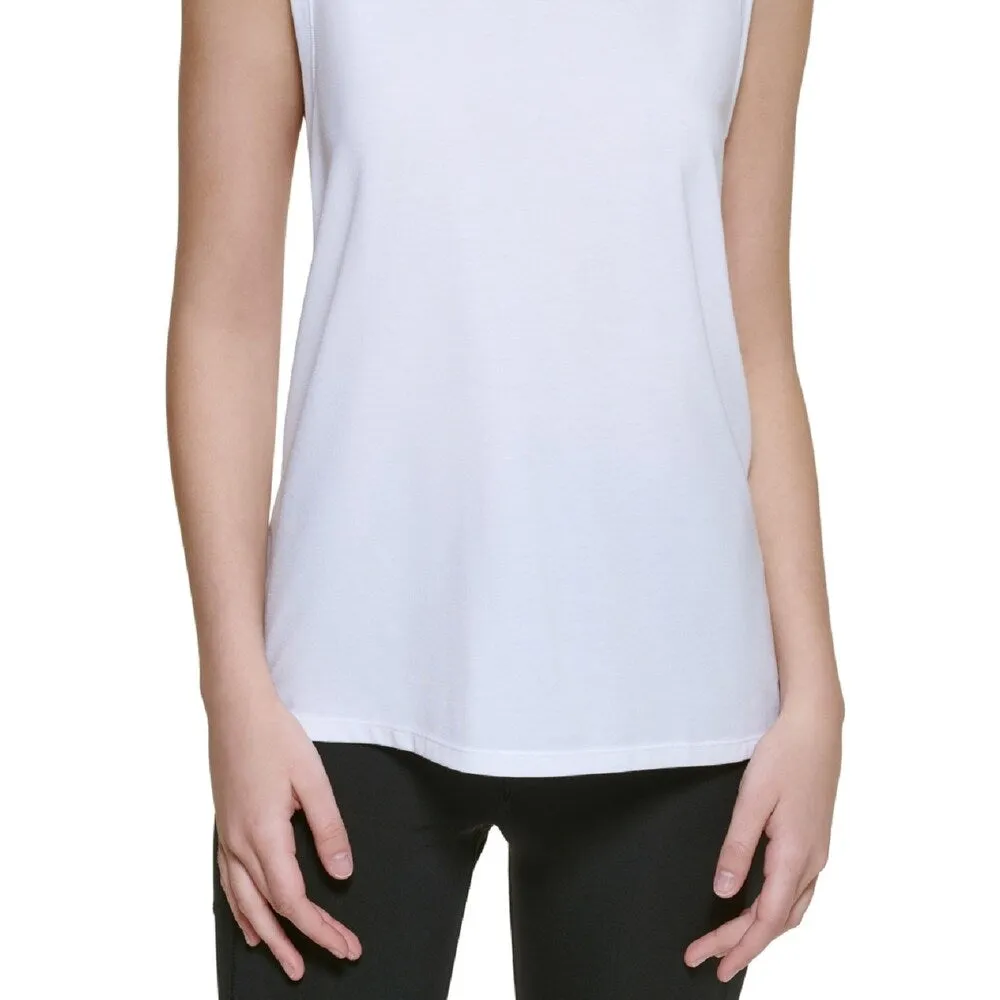 Calvin Klein Women's Dropped Armhole Tank Top White Size Small sold by Zulily product image thumbnail 3