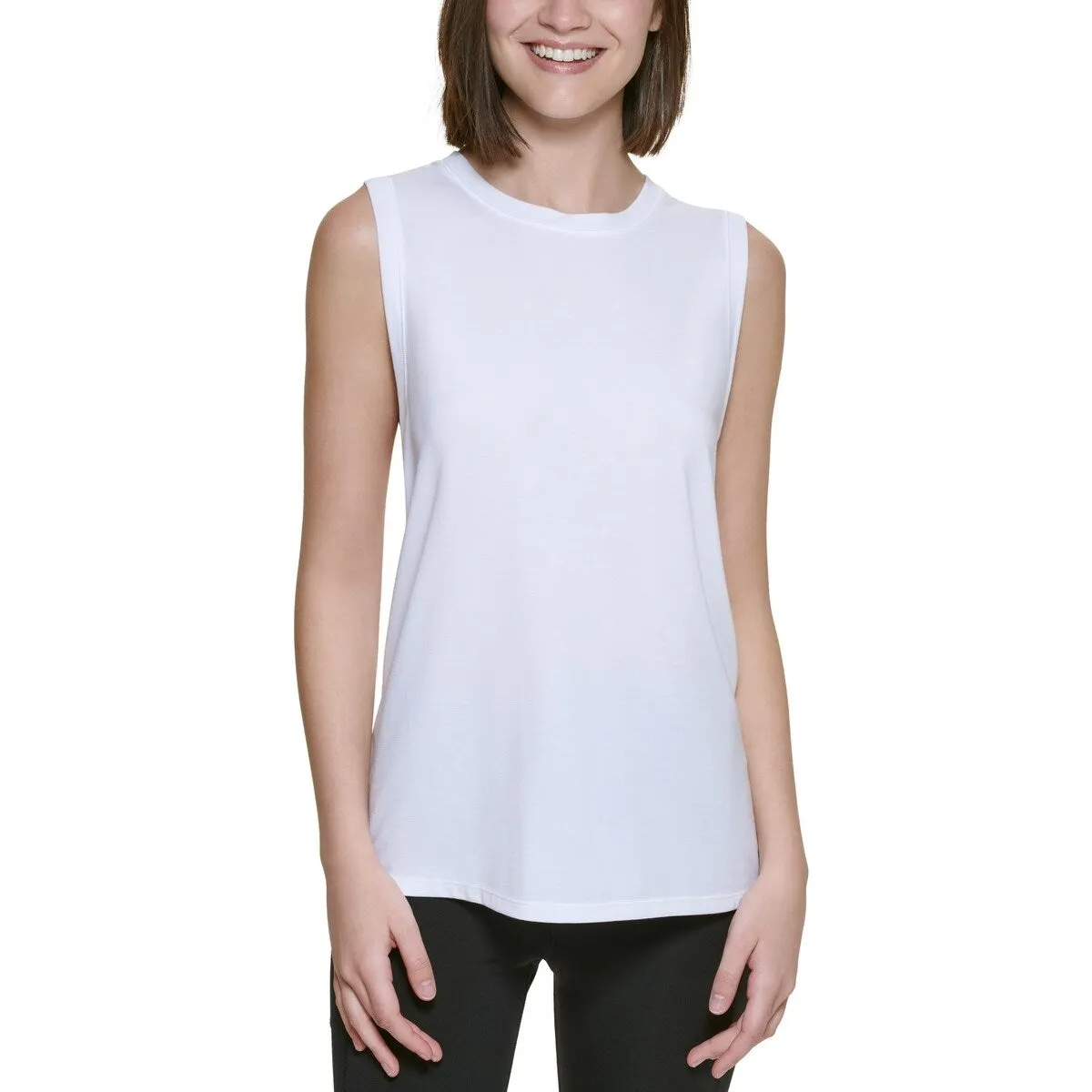Calvin Klein Women's Dropped Armhole Tank Top White Size Small sold by Zulily