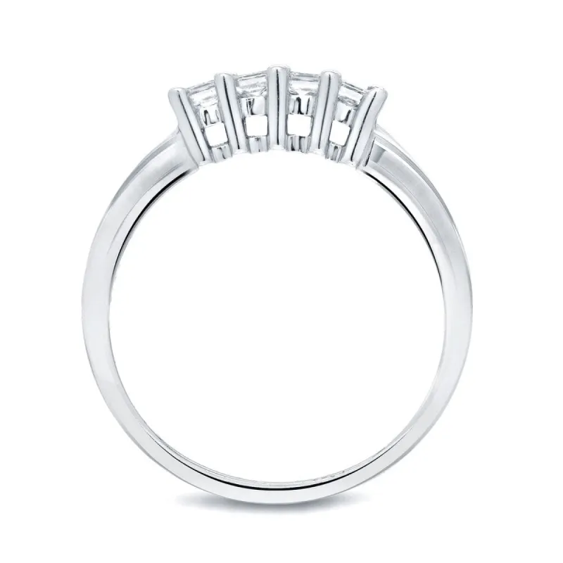 Auriya 2/5ctw 4-Stone Princess-Cut Diamond Wedding Band 14k Gold sold by Zulily