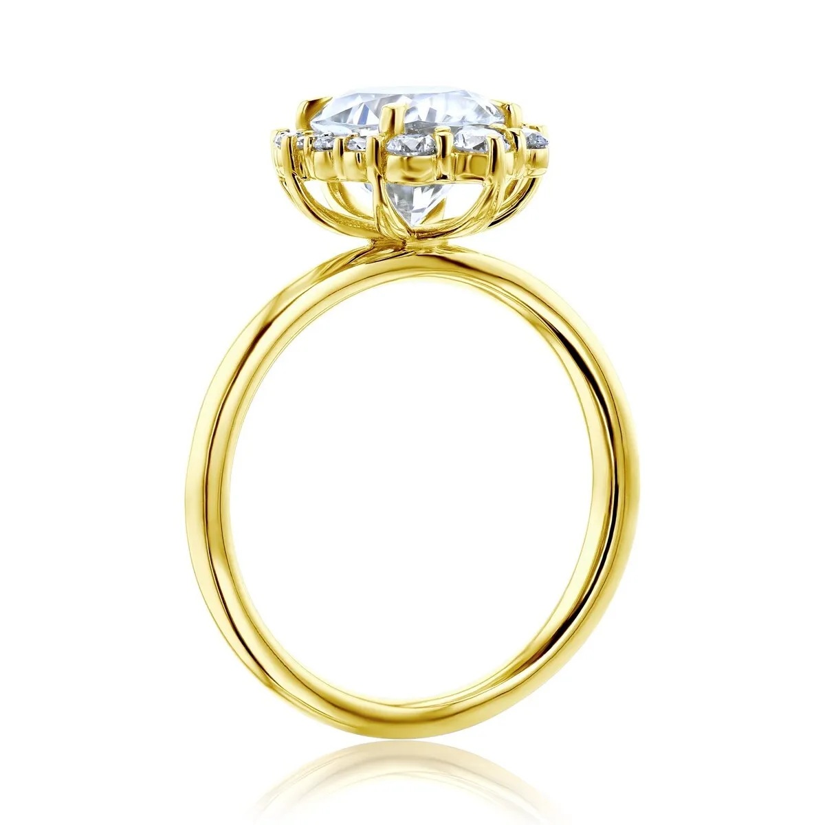 Annello by Kobelli 14k Gold Forever One Ophelia Engagement Ring (DEF/VS, DEF/VS) sold by Zulily product image thumbnail 3