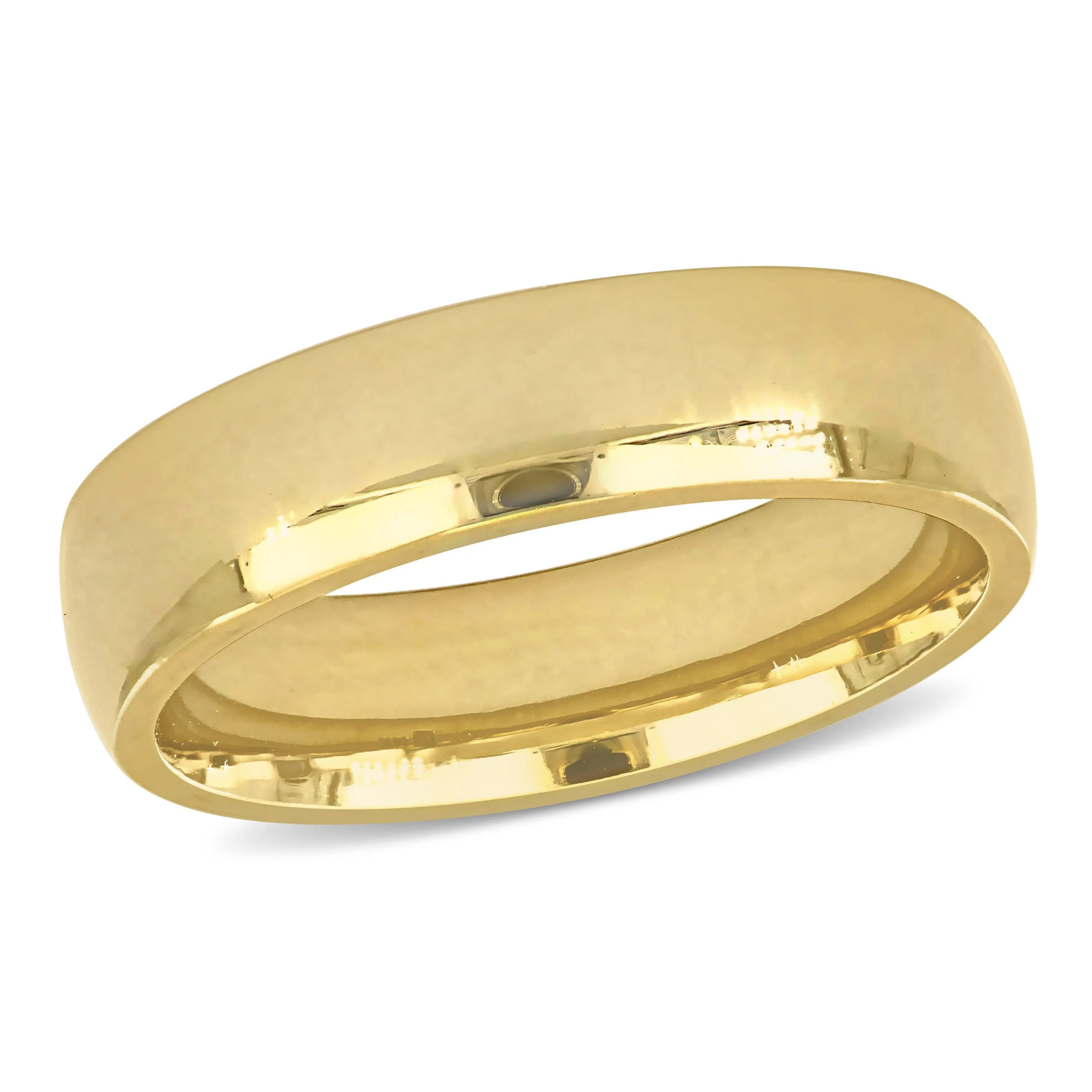 Miadora Mens 5.5 mm Polished Finish Comfort Fit Wedding Band in 14k Yellow Gold sold by Zulily