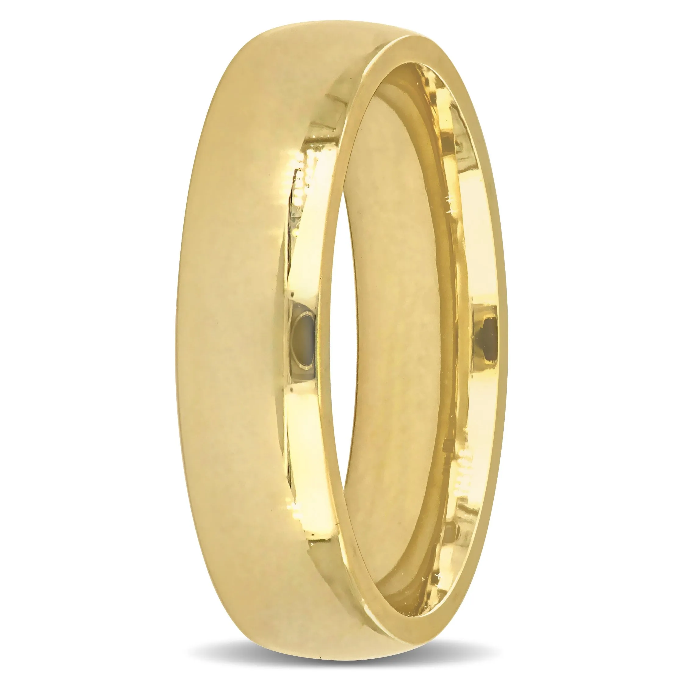 Miadora Mens 5.5 mm Polished Finish Comfort Fit Wedding Band in 14k Yellow Gold sold by Zulily product image thumbnail 2