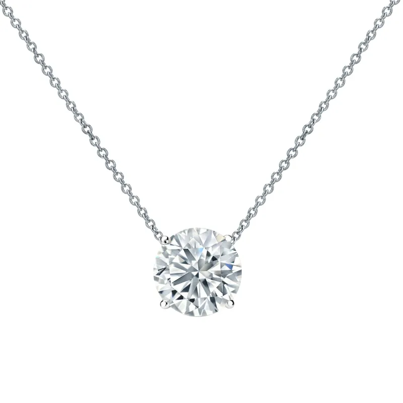 Auriya 14-karat Gold 0.30ctw Round Solitaire Lab Grown Diamond Necklace 4-Prong (D-E VVS) - 0.3 sold by Zulily