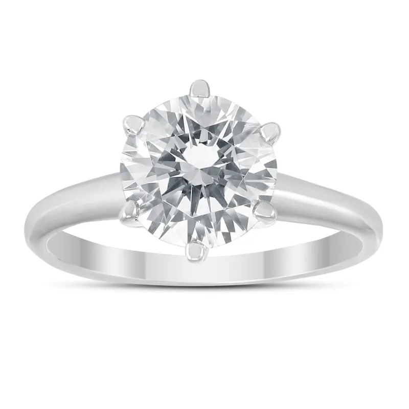 IGI Certified Lab Grown 1 1/4 Carat Diamond Solitaire Ring in 14K White Gold (I Color, SI2 Clarity) sold by Zulily