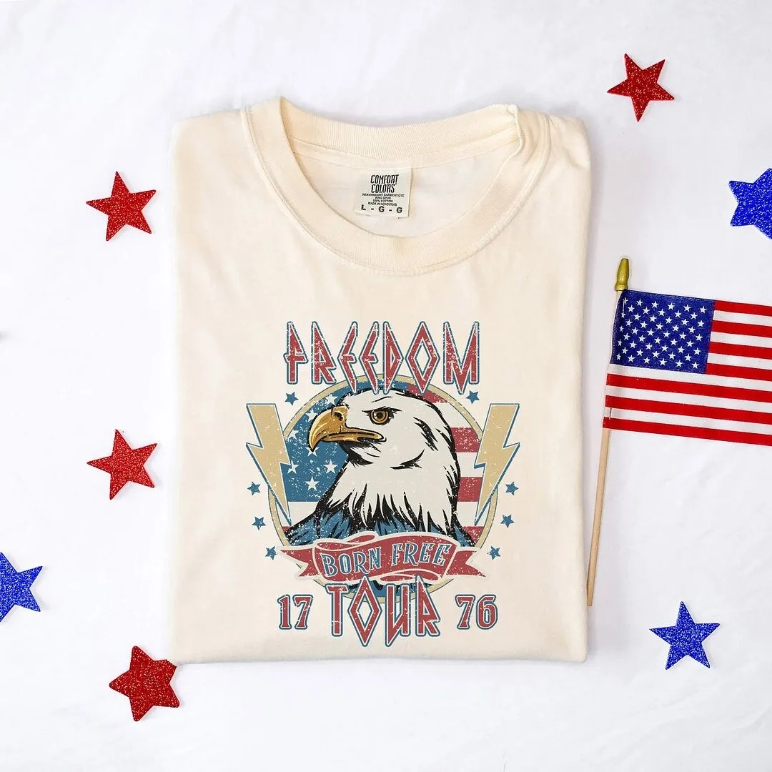 Freedom Tour Born Free Garment Dyed Tee sold by Zulily