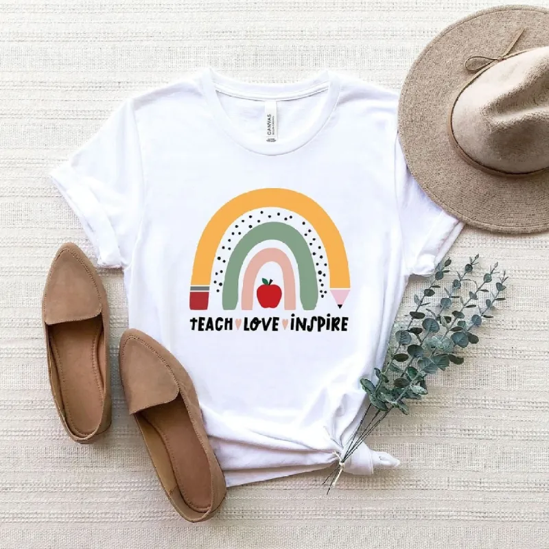 Teach Love Inspire Flowers Short Sleeve Tee sold by Zulily