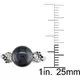 Miadora Silver Black Pearl and 1/8ct TDW Diamond Ring (H-I, I3) (9-9.5 mm) sold by Zulily product image thumbnail 3