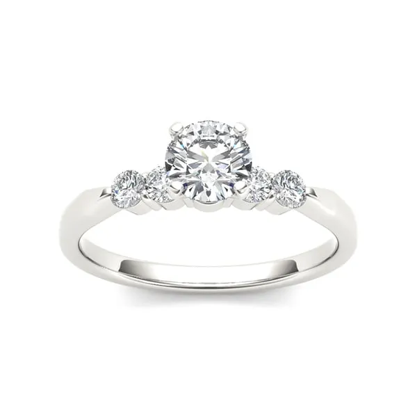 De Couer IGI Certified 14k White Gold 1/2ct TDW Diamond Classic Engagement Ring - White H-I sold by Zulily