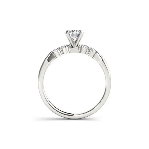 De Couer IGI Certified 14k White Gold 1/2ct TDW Diamond Classic Engagement Ring - White H-I sold by Zulily product image thumbnail 3